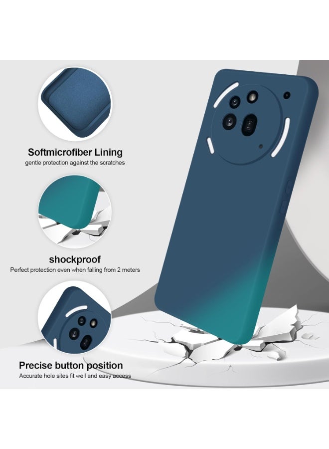 BORTONY Nothing 3a Pro Case Liquid Silicone Case with Camera Protection Soft TPU Anti-Scratch Microfiber Lining Protective Cover for Nothing 3a Pro - Image 4