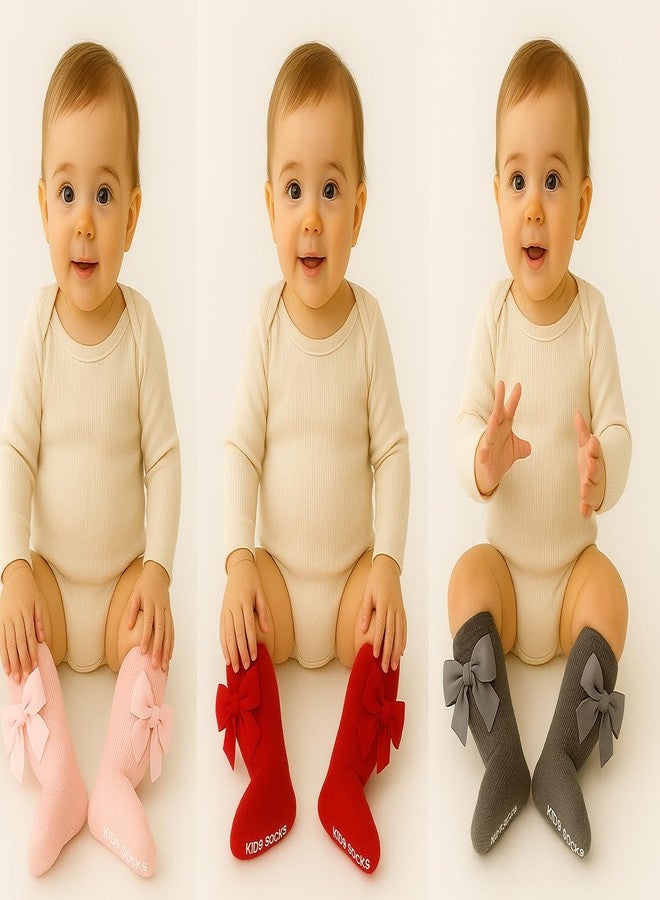 Havenfort baby girl knee high socks pack of 5 (0-6 month to 3-5 year) (IN, Age, 12 Months, 18 Months, 3) - Image 2