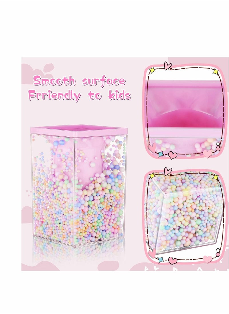 Excefore Pen Holder,  2 Pieces Bubble Pen Holder Multi-Purpose Desktop Organizer Stationery Makeup Brush Storage Holder with Colored Bubble Ball for Kids Teens (Pink and Purple)  - Image 5