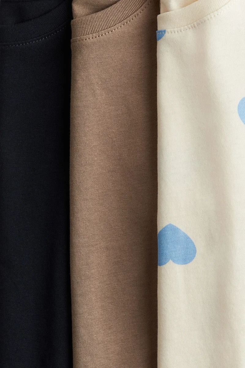 اتش اند ام بلوزة من القطن- عبوة من 3 قطع