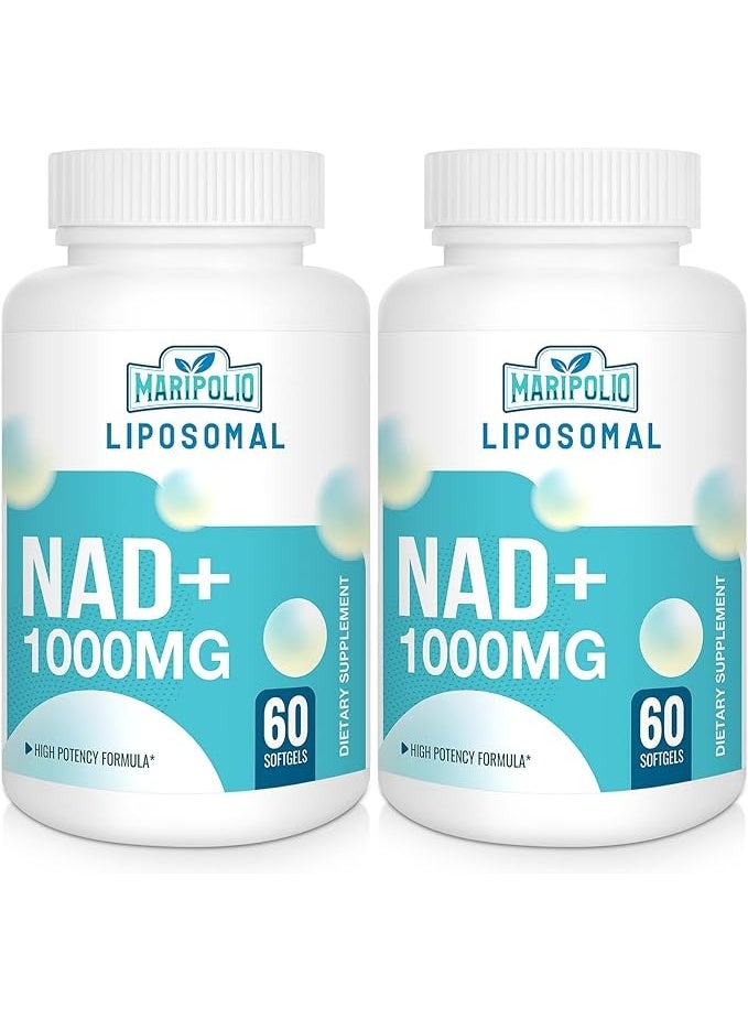 Maripolio Liposomal NAD+ 1000 MG — Supplement — Supports Energy and Metabolism — Promotes Healthy Aging — Enhances Brain Function — 120 Day Supply - Image 1