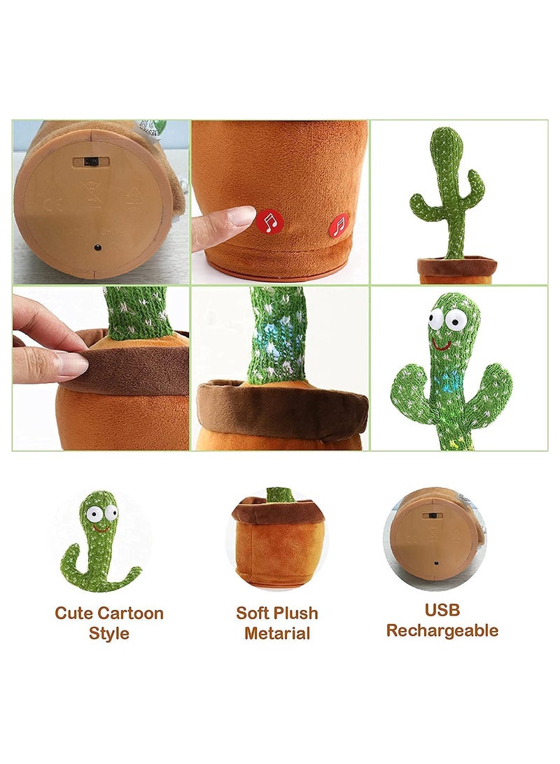 2-Piece Electric Dancing Cactus Plant Toys - Image 3