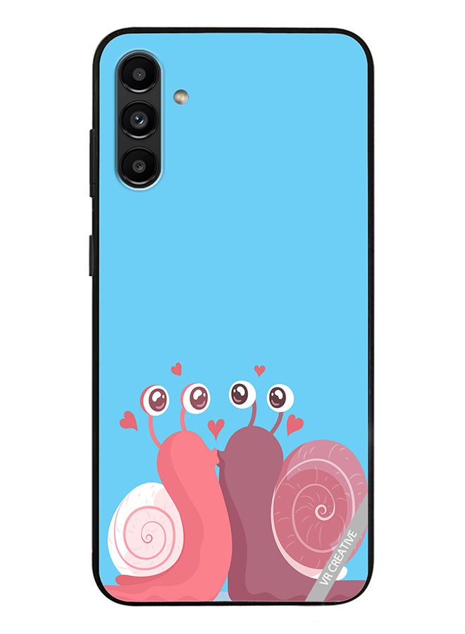 VR CREATIVE Protective Case Cover For Samsung Galaxy A13 5G Love Snail Design Multicolour - Image 1