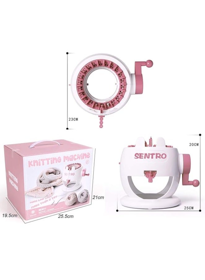 Knitting machine, children's knitting machine set round loom, rabbit shape smart loom, hat socks scarf loom, toy girl handicraft knitting kit - Image 5