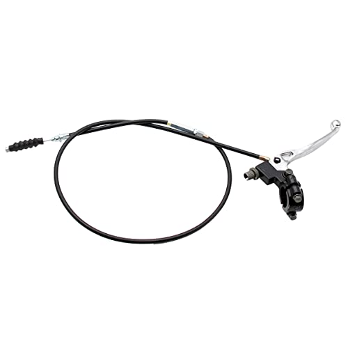 PRO BAT مقبض دواسة القابض الأيسر العالمي 7/8'' مع كابل بطول 39'' مع ضبط لدرجات 50cc 70cc 90cc 110cc 125cc لدرجات SSR أبولو الصينية للدراجات الترابية والدراجات النارية 22 مم، فضي - Image 5