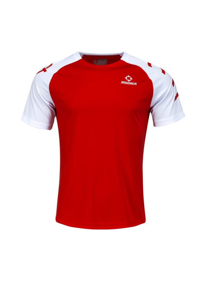 Rigorer Short Sleeve T-shirt Summer Comfortable Casual Simple Sports Sweat-absorbing Breathable Running Top - Image 1