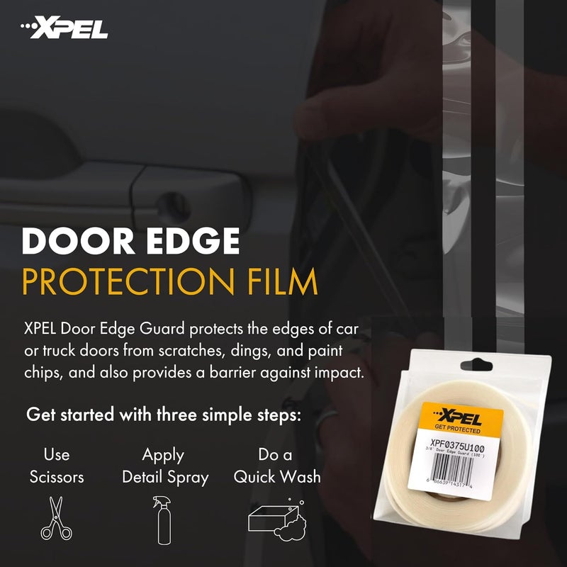 XPEL Door Edge Guard Protection Film Roll, 3/8" x 100' - Car or Truck Doors, Protective Barrier Against Minor Scratches, Paint Chips, Door Edge Impact, and Dings - Prevents Damage and Possible Rust - Image 2