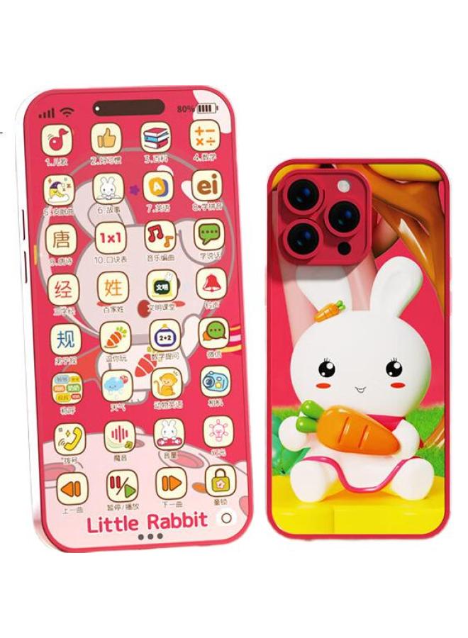 Xst Baby Telephone Toy, Children'S Realistic Landline, Bilingual (Chinese-English) Early Education Musical Phone, Birthday Gift For Girls And Boys - Image 1