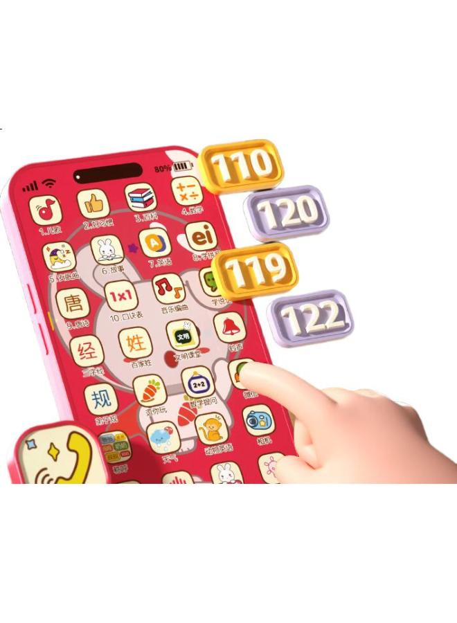 Xst Baby Telephone Toy, Children'S Realistic Landline, Bilingual (Chinese-English) Early Education Musical Phone, Birthday Gift For Girls And Boys - Image 3