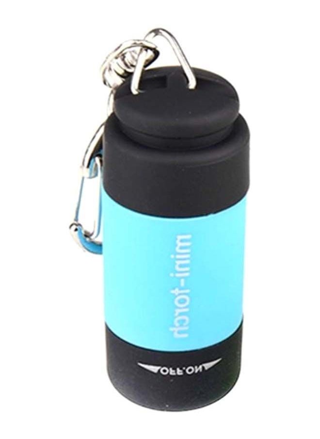 NIBEMINENT USB Rechargeable Mini Torch Black/Blue/Silver 