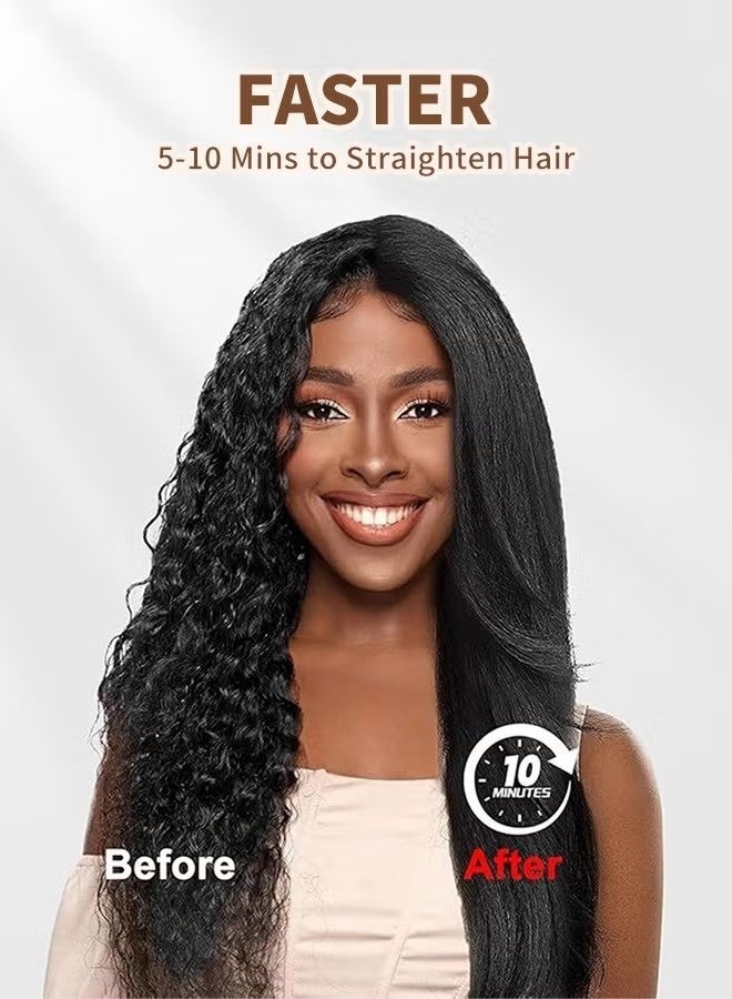 1200 Watt Hair Dryer Brush Ceramic Dryer and Styler 2 In 1 Professional Grey - Image 5