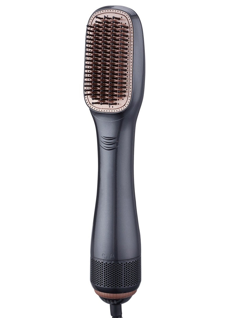 1200 Watt Hair Dryer Brush Ceramic Dryer and Styler 2 In 1 Professional Grey - Image 1