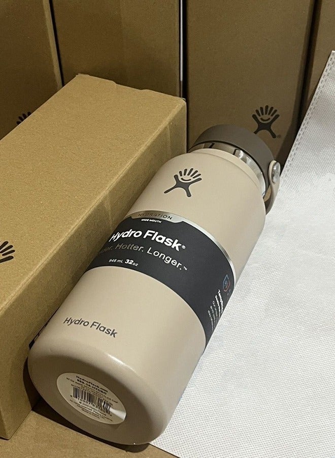 Hydro Flask 32OZ(946ml)Wide Mouth leakproof insulated stainless steel hot water bottle mug with sip lid for hot drinks, tea, coffee on the go to work, school, car, travel and sports - Image 2