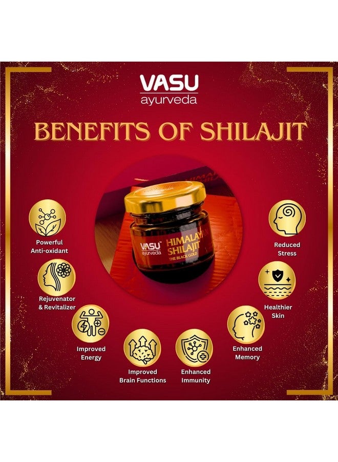 Vasu راتنج شيلجيت هيمالايا من فاسو أيورفيدا 400 ملغ - معزز طبيعي للطاقة تم اختباره في المختبر مع حمض الفولفيك و 85+ معدن نادر - شيلجيت نقي للرجال والنساء - إمداد لمدة 50 يومًا للقوة والقدرة على التحمل (عبوة واحدة) - Image 4