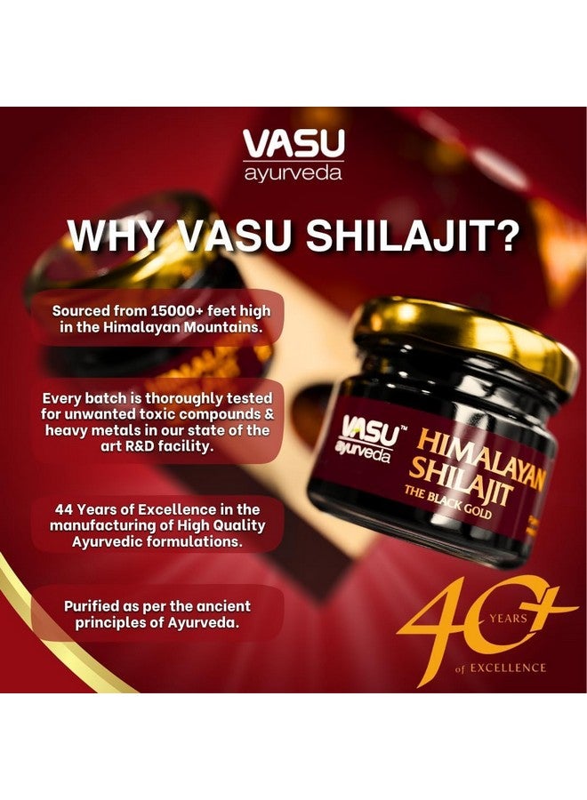 Vasu راتنج شيلجيت هيمالايا من فاسو أيورفيدا 400 ملغ - معزز طبيعي للطاقة تم اختباره في المختبر مع حمض الفولفيك و 85+ معدن نادر - شيلجيت نقي للرجال والنساء - إمداد لمدة 50 يومًا للقوة والقدرة على التحمل (عبوة واحدة) - Image 5