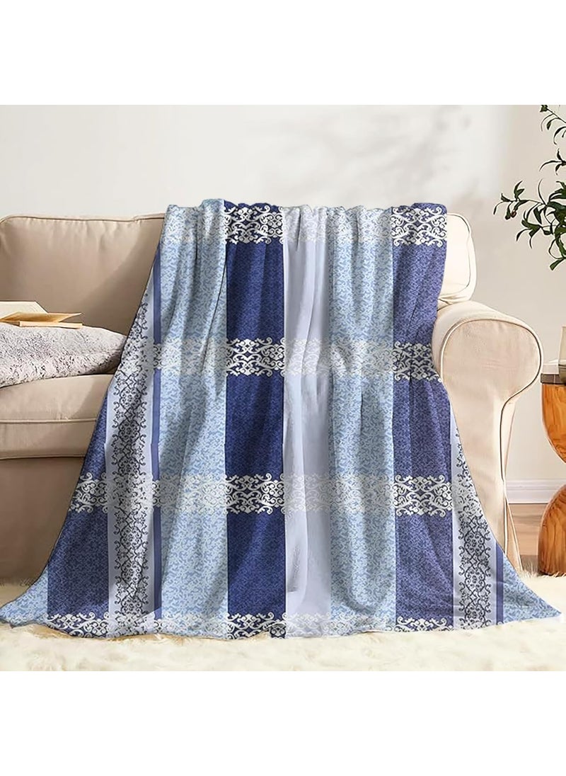 BELVOSTUM BELVOSTUM Duvet Cover Duvet Cover Single Bed Quilt Cover Single Bed with Zipper Single Duvet Cover Cotton Printed Duvet Cover Blanket Cover Single Bed Sky Blue Blue  - Image 2