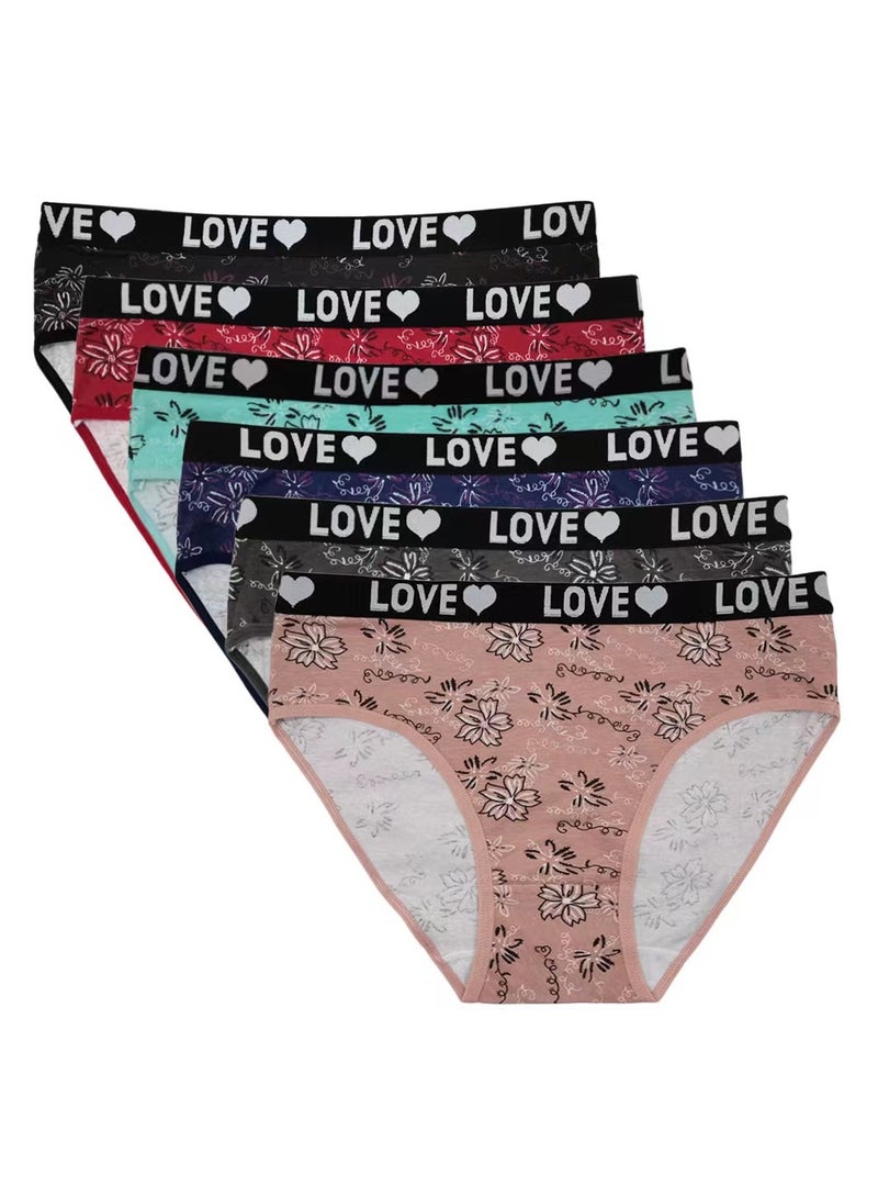 Zeemey Zeemey 6 Pack Womens Underwear Cotton Sort Bikini Breathable Panties Low Rise Hipster Ladies Charming Cheeky Lingerie  - Image 1