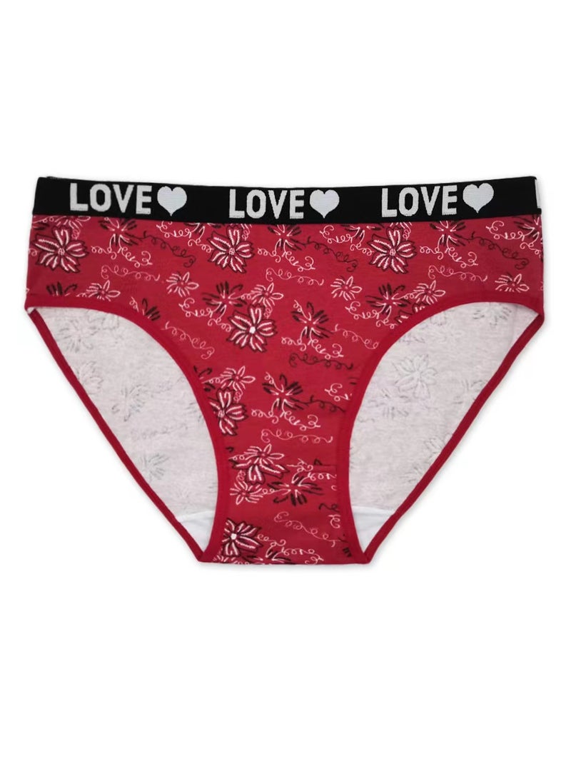 Zeemey 6 Pack Womens Underwear Cotton Sort Bikini Breathable Panties Low Rise Hipster Ladies Charming Cheeky Lingerie