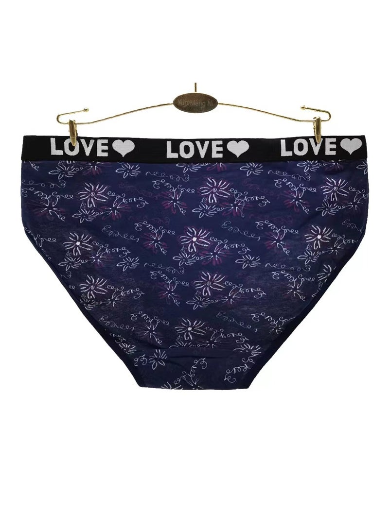 Zeemey 6 Pack Womens Underwear Cotton Sort Bikini Breathable Panties Low Rise Hipster Ladies Charming Cheeky Lingerie