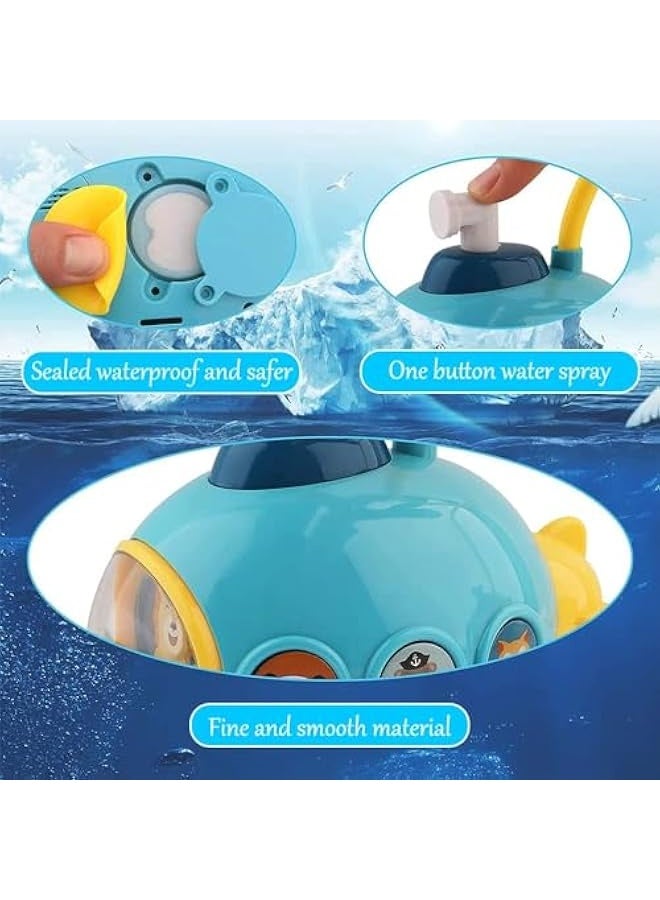 Mumoo Bear Baby Bath Toys Set Bathtub Toys Set Funny Floating and Sprinkler Shower Toy Bathroom Floating Water Squirting Toys Gift for Boys Girls - Image 3