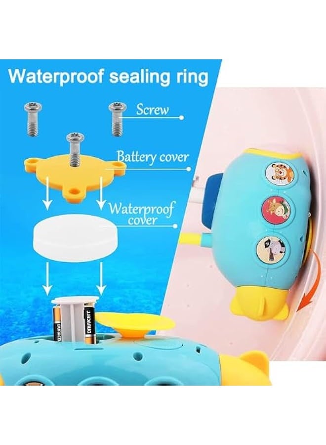 Mumoo Bear Baby Bath Toys Set Bathtub Toys Set Funny Floating and Sprinkler Shower Toy Bathroom Floating Water Squirting Toys Gift for Boys Girls - Image 4