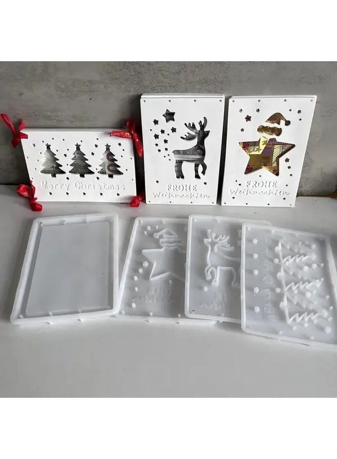 Series Elk Pentagram  Tree Rectangular Cash Gift Box Silicone Mold Model 005 - Image 3