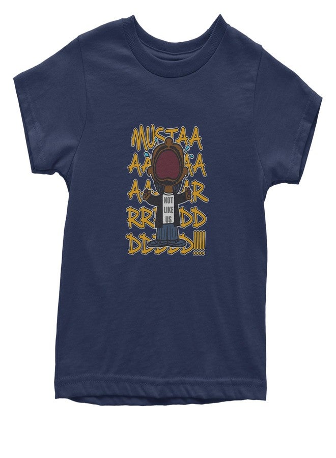 The Pxv Toddler Mustard! Not Like Us Tv Off 4T Navy Blue T-Shirt - Image 1