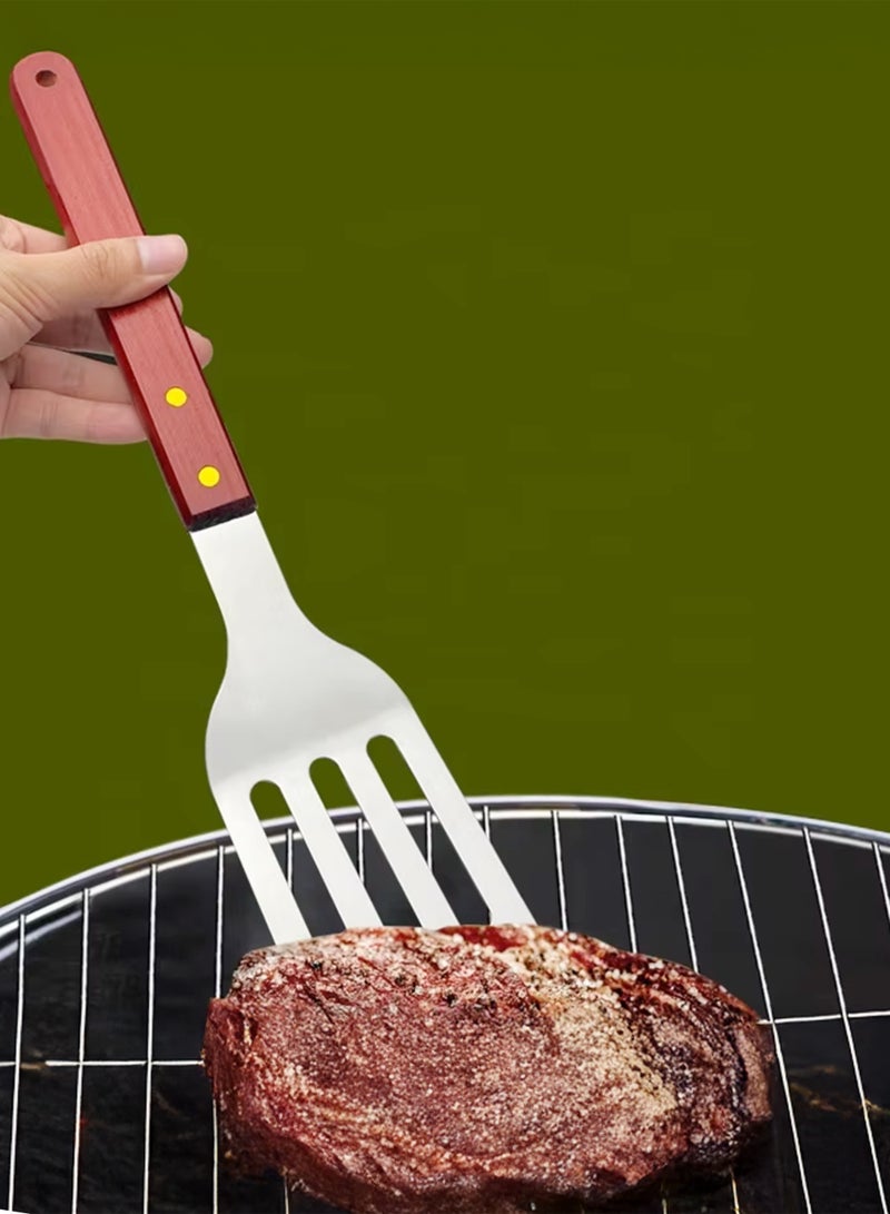 DBLEW Feixiong Eagle Barbecue Tool Set – 12 Pcs with Wooden Handle - Image 2