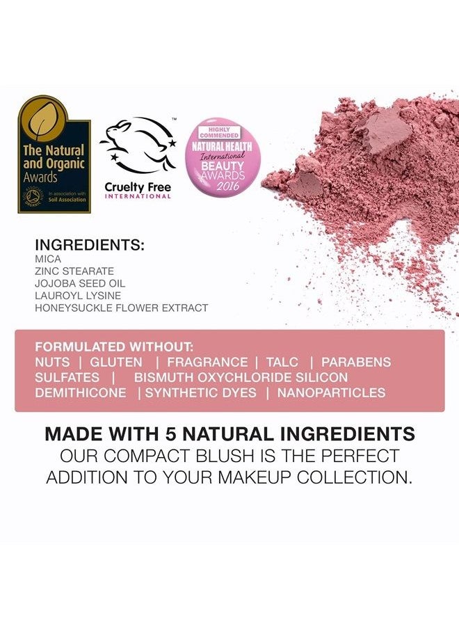 BellaPierre Compact Mineral Blush Warms Complexion for a Healthy Glow | Non-Toxic and Paraben Free | Suitable for All Skin Types | Compact Case - 0.35-Ounce – Desert Rose  - Image 4