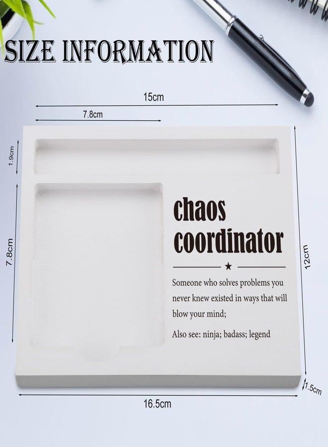 EFFJNSG Chaos Coordinator Sticky Note Holder for Desk, Funny Office Gift for Coworker, Assistant, Teacher, Boss, Project Manager, Self-Stick Note Pad Organizer with Humor Quote for Women Men EDP227 - Image 4
