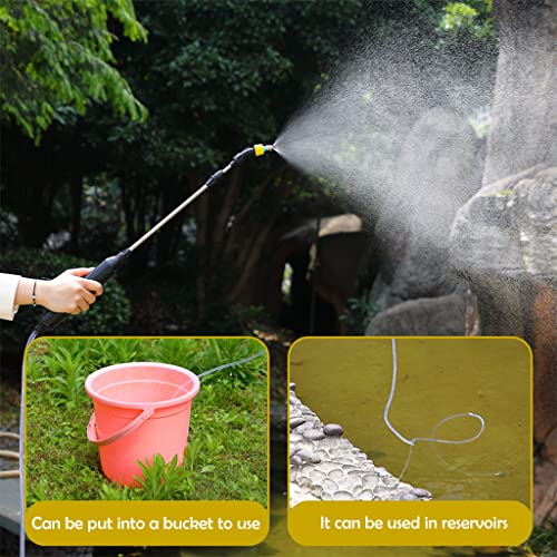 HASTHIP Electric Agriculture Sprayer with 3m Pipe & 2 Nozzles, USB Rechargeable, Portable for Gardening, Greenhouse, Planting Bush - Image 2