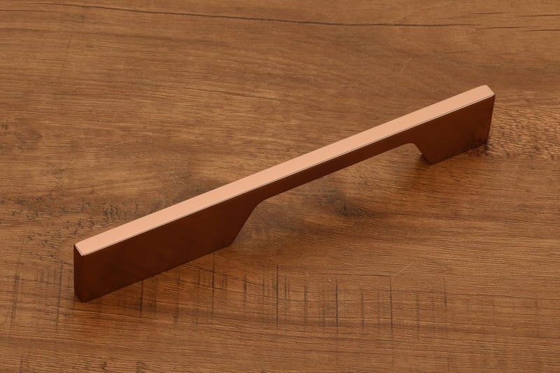 HARMONUS ,Fancy Aluminium Kitchen Cabinet Handle/Pull Handle/Door Handle/Drawer Handle,Rose Gold Finish,Aluminium Alloy, 160 MM (8 Inch), 5 PCS HCRGRSAC-21-5-160MM - Image 2
