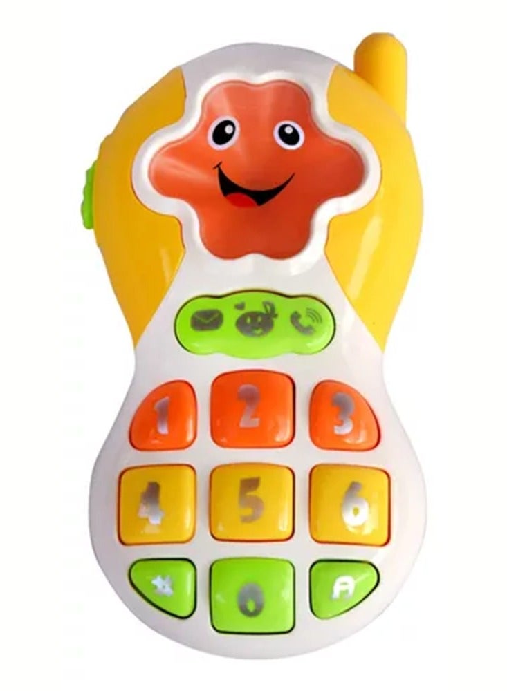 هاتف موسيقي للأطفال تمنح الطفل أوقاتاً ممتعة وتنمي مهاراته العقلية. وهي مناسبة للأولاد والبنات فوق سن 18 شهرًا. - Image 1