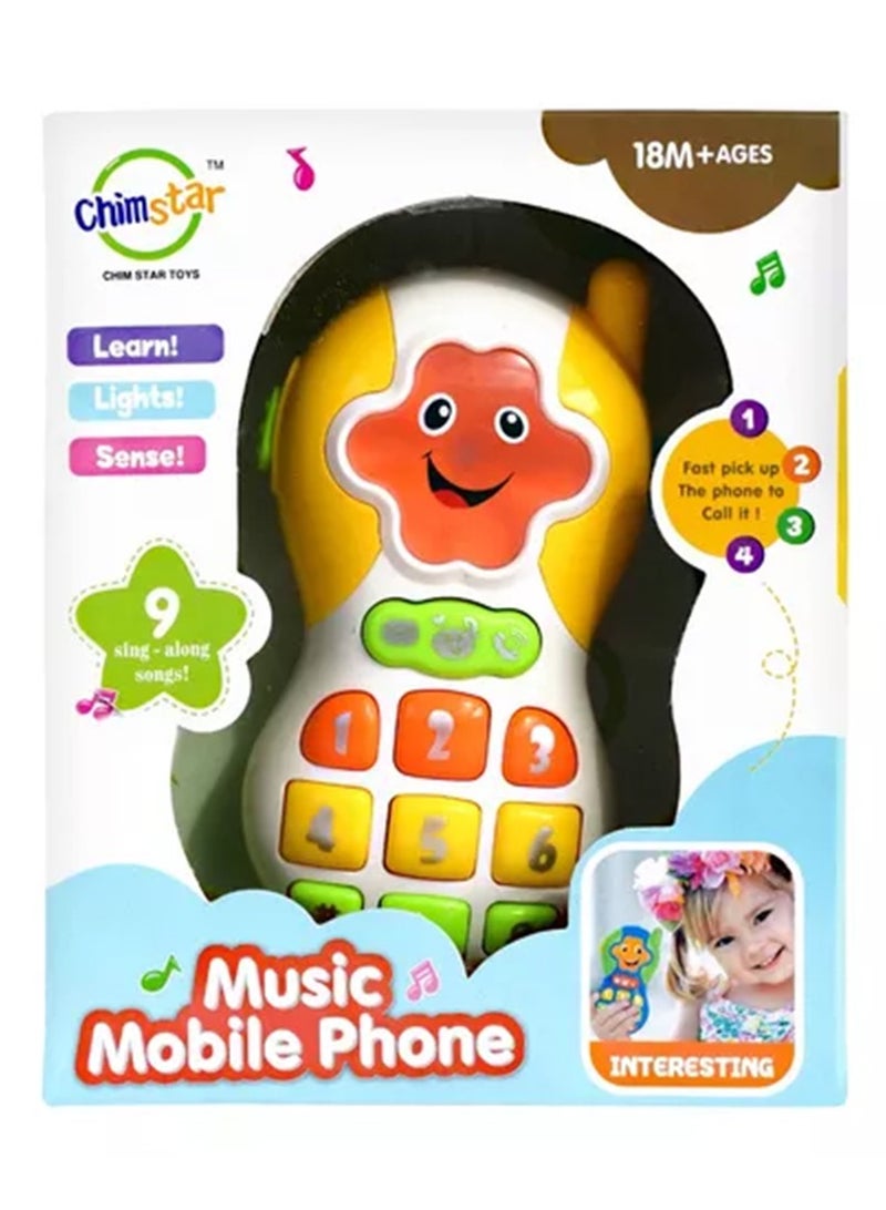 هاتف موسيقي للأطفال تمنح الطفل أوقاتاً ممتعة وتنمي مهاراته العقلية. وهي مناسبة للأولاد والبنات فوق سن 18 شهرًا. - Image 2