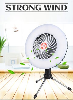 GROIC Hanging Magnetic Electric Fan with 54 LED Lights USB Rechargeable Lanterns For Camping, Outdoor, Home, Office  - Image 3