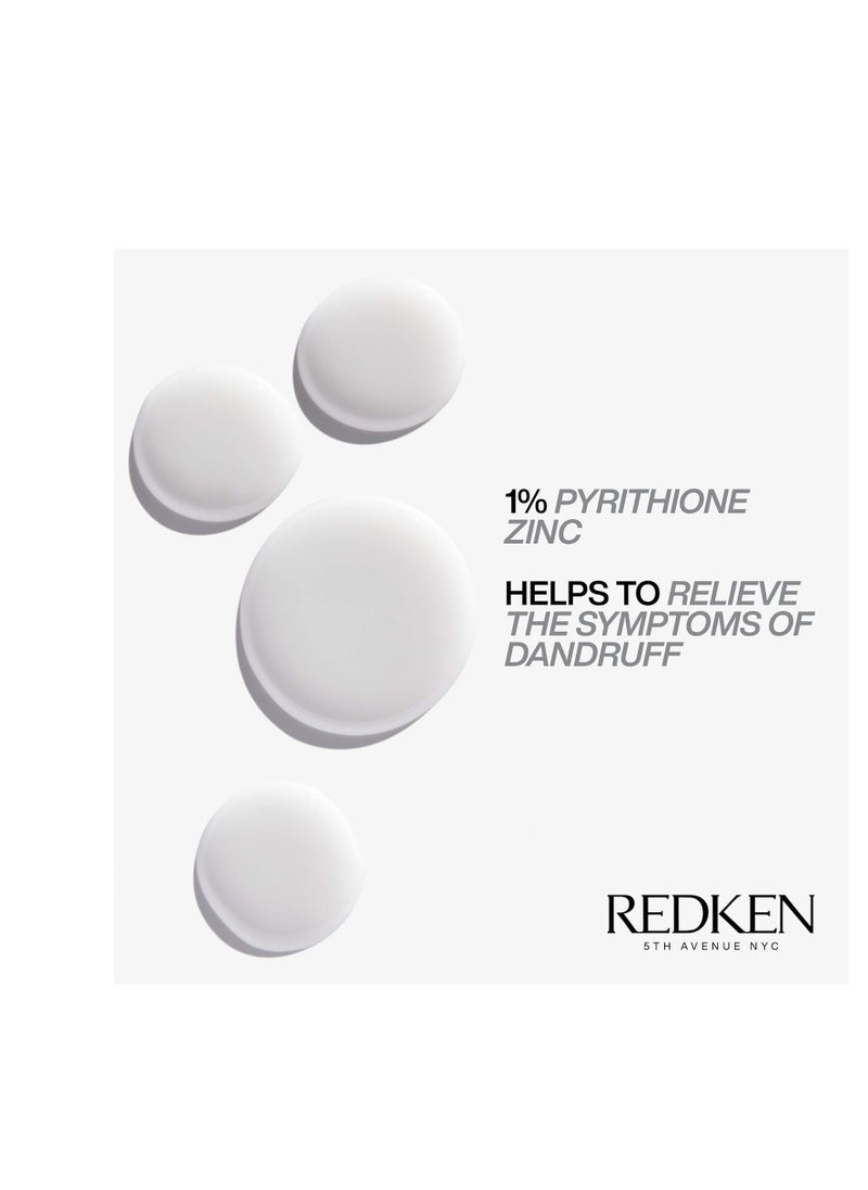 Redken Scalp Relief Dandruff Control Shampoo - For Dandruff Control, Soothes Scalp & Controls Dandruff, Dermatologist Tested