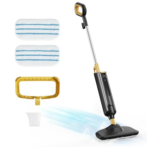NEWBULIG Steam Mop for Hardwood/Tile/Carpet, Lightweight Steamer Cleaner for Floor Cleaning, 16.4 FT Cord and 2 Washable Pads - Image 1