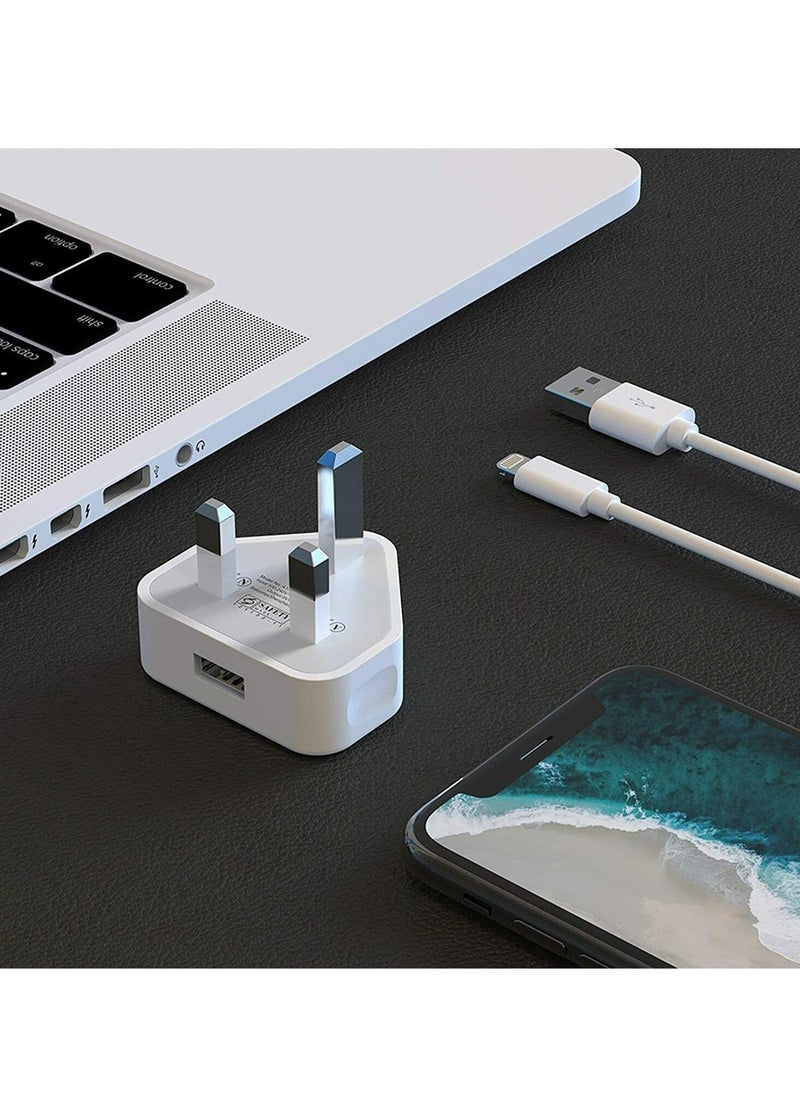 5V 1A USB Charger Cable and Plug Compatible for Apple iPhone 5S/6/6S/6 Plus/6S Plus/7/7 Plus/8/8 Plus/XS/X/XS Max/11/XR/iPod Touch 5G Power Cord  - Image 5