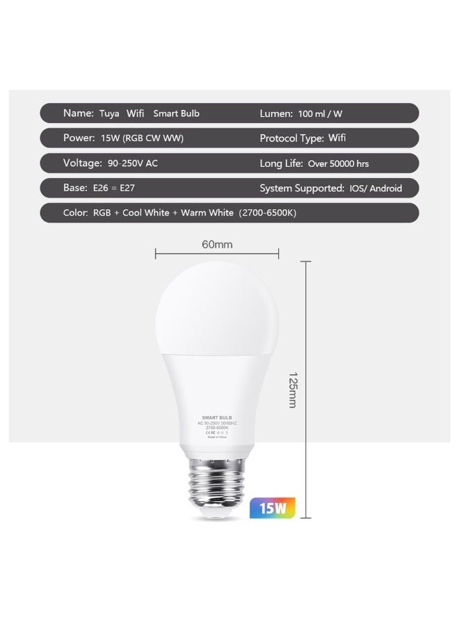 Tuya Smart WiFi RGBCW Bulb – Voice Control via Alexa & Google Assistant, 5 Setup Steps - Image 4