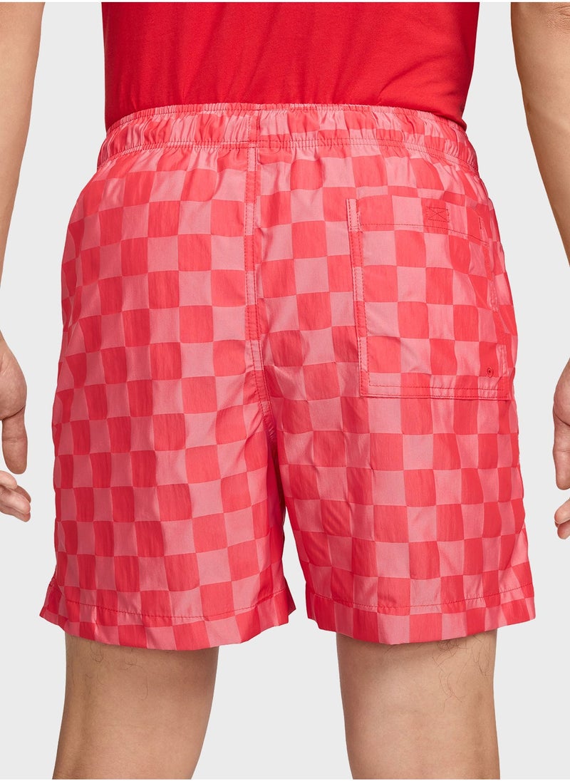 Nike Club Flow Checkers Shorts - Image 2