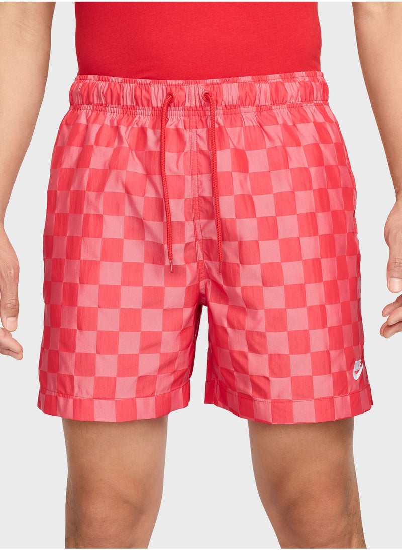 Nike Club Flow Checkers Shorts - Image 1