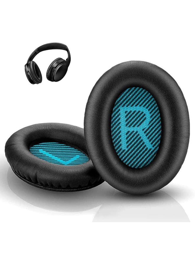 erorex Replacement Ear Pads For Bose Qc35 Qc45 Qc35Ii Replacement Earpads Cushion Compatible For Quiet Comfort35 Qc25 Qc35Ii Qc15 Ae2 Ae2I Comfortable & Durable Blue - Image 1