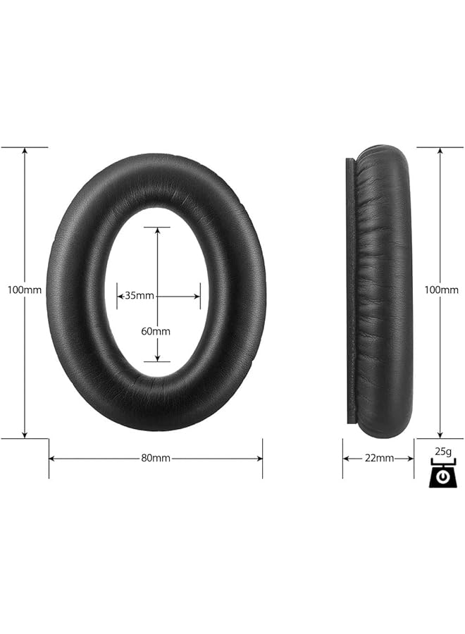 erorex Replacement Ear Pads For Bose Qc35 Qc45 Qc35Ii Replacement Earpads Cushion Compatible For Quiet Comfort35 Qc25 Qc35Ii Qc15 Ae2 Ae2I Comfortable & Durable Blue - Image 5