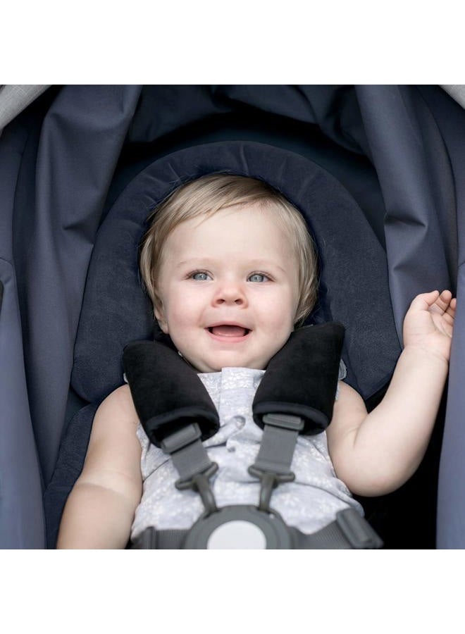 COOLBEBE 2-in-1 Baby Head Neck Body Support Pillow for Newborn Infant Toddler - Extra Soft Car Seat Insert Cushion Pad, Perfect for Carseats, Strollers, Swings - Image 2