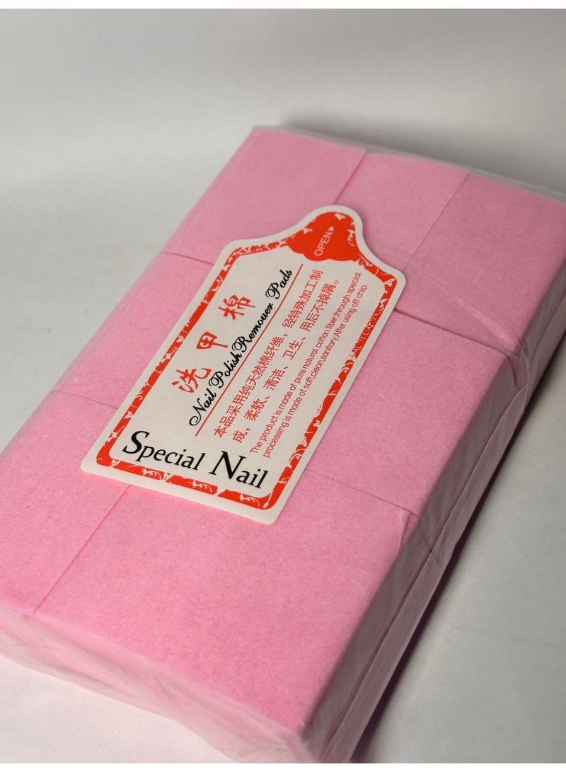 Nail Polish Remover Cotton Pads Nail Polish Remover Cotton Wipes Makeup Cleaner Cotton Wipes 1000Pcs Disposable Hard Cotton Pads Nail Polish Remover Wipes Makeup Cleaner Cotton 1000PCS - Image 4