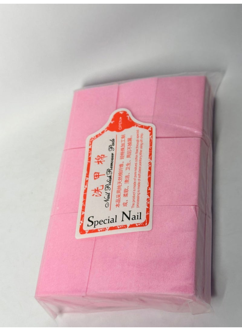 Nail Polish Remover Cotton Pads Nail Polish Remover Cotton Wipes Makeup Cleaner Cotton Wipes 1000Pcs Disposable Hard Cotton Pads Nail Polish Remover Wipes Makeup Cleaner Cotton 1000PCS - Image 5