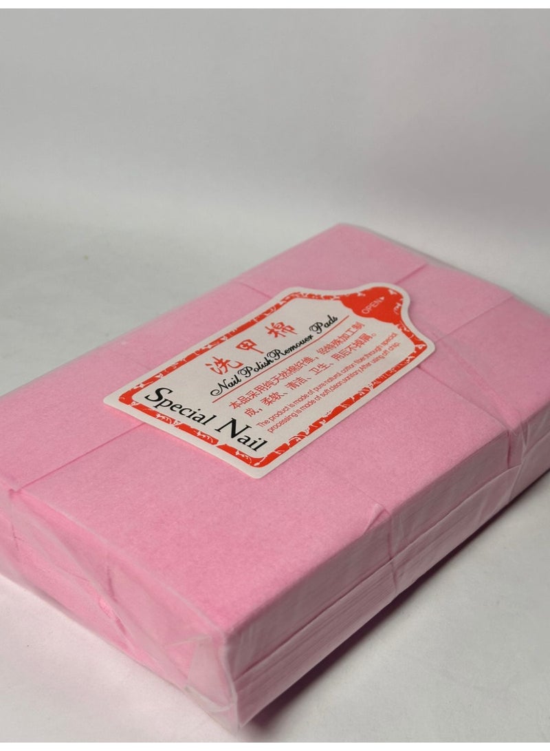 Nail Polish Remover Cotton Pads Nail Polish Remover Cotton Wipes Makeup Cleaner Cotton Wipes 1000Pcs Disposable Hard Cotton Pads Nail Polish Remover Wipes Makeup Cleaner Cotton 1000PCS - Image 2