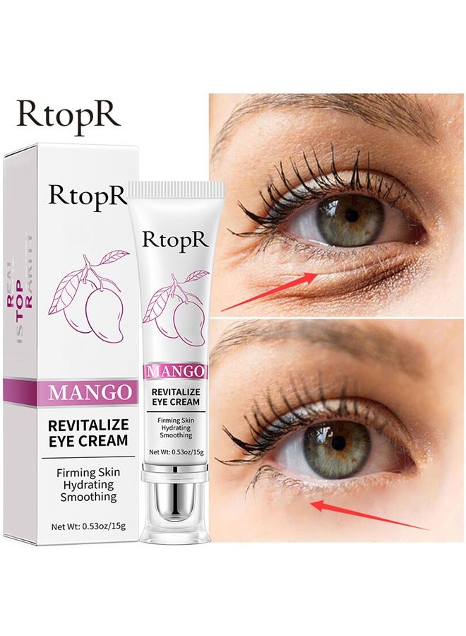 RtopR Mango Revitalize Eye Cream, Firming Skin, Reduce Fine Lines, Remove Dark Circles, Moisturizing Eye Care Essence Cream 15g - Image 1