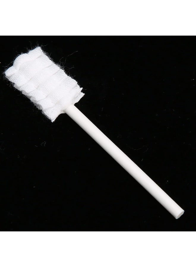 ECVV Infant Toothbrush, Baby Tongue Cleaner Hygienic Practical Safe Double-layer Gauze with Gauze Brush Head for Oral Care for Mouth Cleaning for Newborn - Image 1