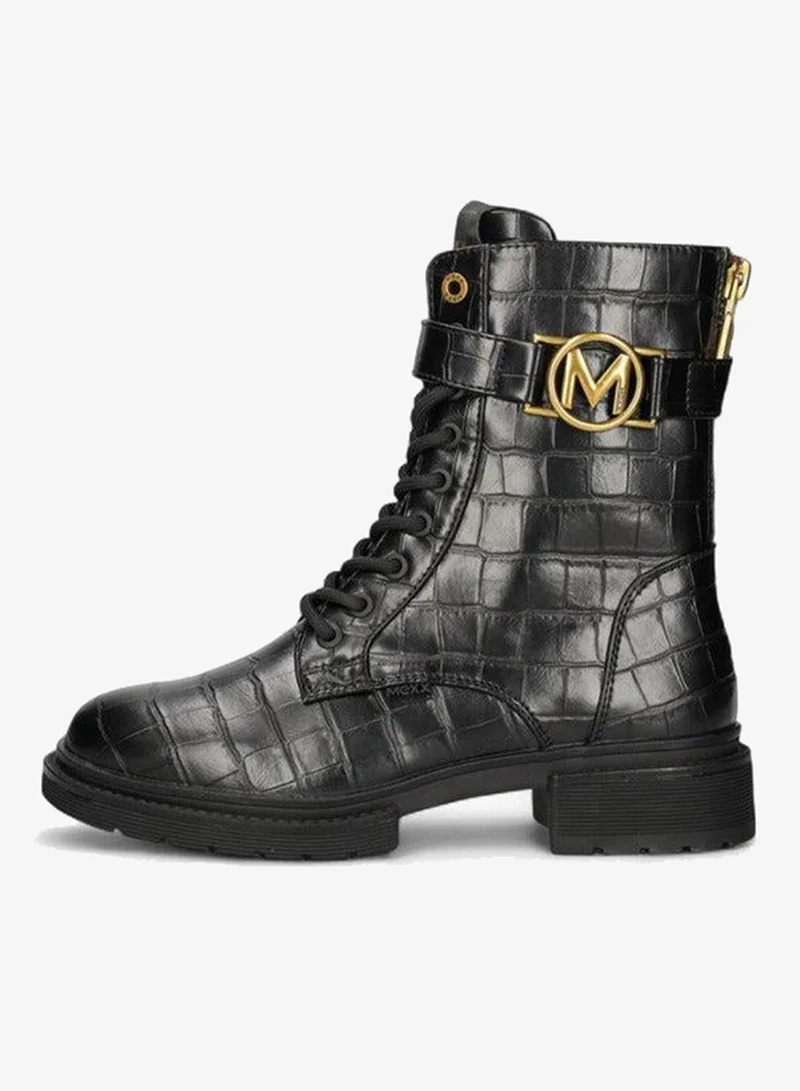 Mexx  Textured Lace-Up Ankle Boots for Women | Best Price UAE